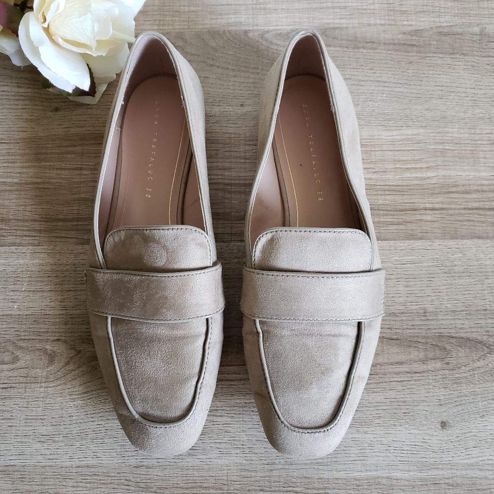 Zara Camel Loafers
